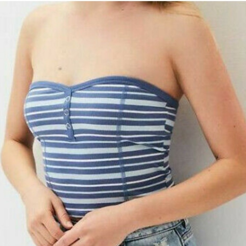 PacSun Me to We Strapless Tube Crop Top